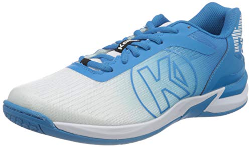 Kempa Attack 2.0 Women, Zapatillas de Balonmano Mujer, Multicolor (Weiß/Kempablau 01), 37.5 EU