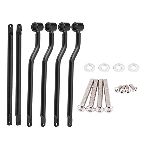 Kit de barras de alforjas, soportes de barras de soporte para alforjas de motocicleta negro