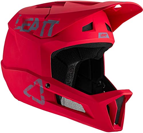 Leatt Casque MTB 1.0 DH Junior Casco de Bici, Negro, XXS