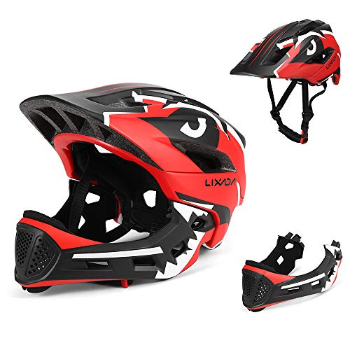 Lixada Casco Integral Niños Desmontable Casco de Seguridad Deportivo para Ciclismo Patinaje Patineta