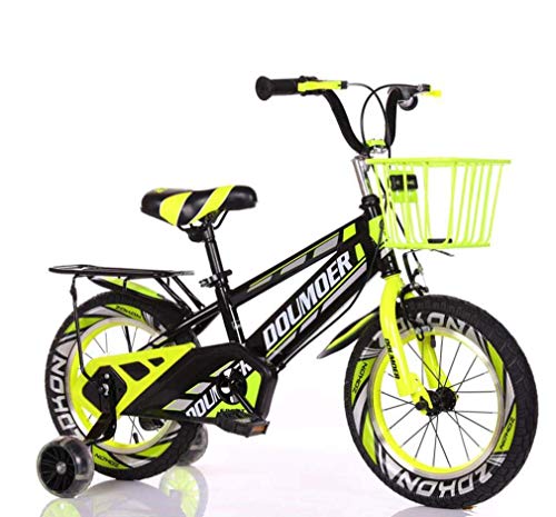 LUO Bicicleta, Bicicleta para Niños, Bicicleta para Niños/Niñas Bicicleta para Niños/Niñas con Ruedas de Entrenamiento Hummer Flash, 12 '14' 16 '18' Bicicletas de Pedales para Niños/Niñas de 3-