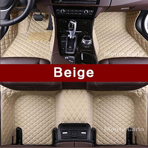 LUOLONG Coche Tapetes, Personalizada del Piso del Coche Esteras para Bentley Continental GT Gtc Flying Spur De Bentley Mulsanne Bentaiga Luxury Car Styling Alfombra Revestimientos, Color Beige