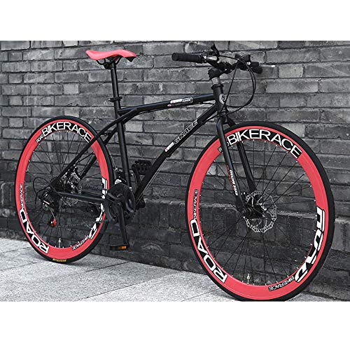 LWJPP 2020 Suspensión Nueva Bici de montaña de 26 Pulgadas Ruedas de radios 24 Full Speed ​​MTB for Adultos Adolescentes Niña Niño Bicicletas con Robusta de Acero integradas (Color : A)