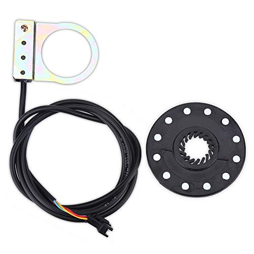 MAGT Asistente Sensor del Pedal de Bicicleta eléctrica, 12 Imanes E-Bici Pas Sensor Asistente Sistema del Sensor de Velocidad for Bicicleta eléctrica Accesorios MTB (Color : A)