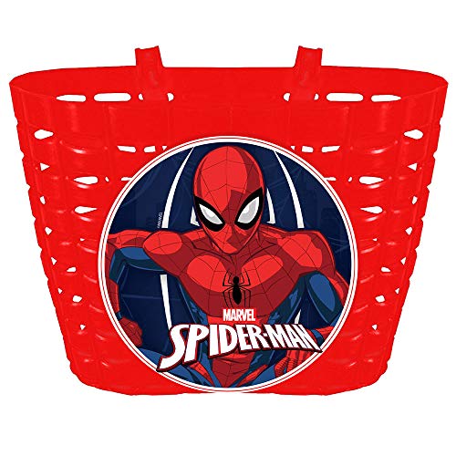 Marvel - Cesta Bicicleta Infantil - Spiderman - Rojo