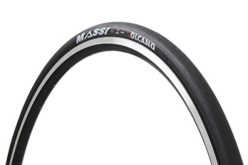 Massi Volcano 700x23 aro Flexible Cubierta, Deportes al Aire Libre, Ciclismo,componentes de Bicicleta, Negro, 700 x 23