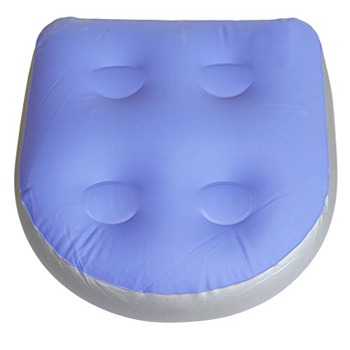 MIAOJI Cojín Inflable para bañera, Asiento Elevador Multifuncional para SPA con Ventosa, Agarre para bañera, cojín para spas, Ideal Inflable para Adultos o niños, Almohada de baño