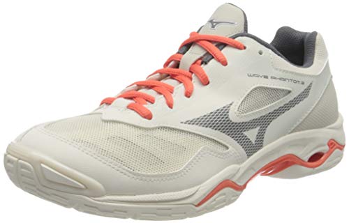 Mizuno Wave Phantom 2, Zapatilla de Balonmano Mujer, Whtsand/Qshade/Fusionc, 38.5 EU