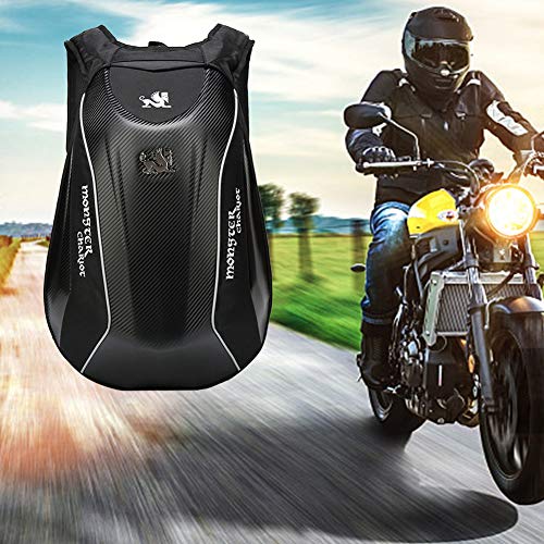 Mochila Multifuncional para Motocicleta Impermeable Cáscara Dura Mochila Moto Impermeable 30L Bolsa de portátil de Gran Capacidad para Montar para Viajar Ciclismo