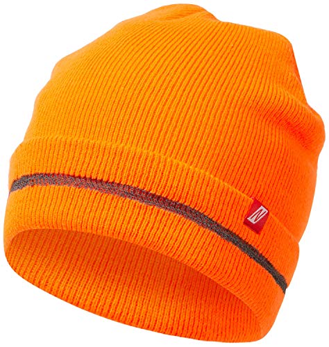 Nitras 730 - Gorro de punto de invierno para hombre y mujer, cálido naranja Talla única