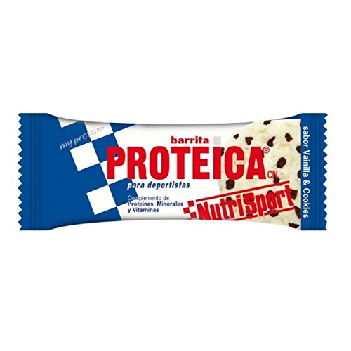 Nutrisport Barrita Proteica 12 x 46g Vainilla y Cookies