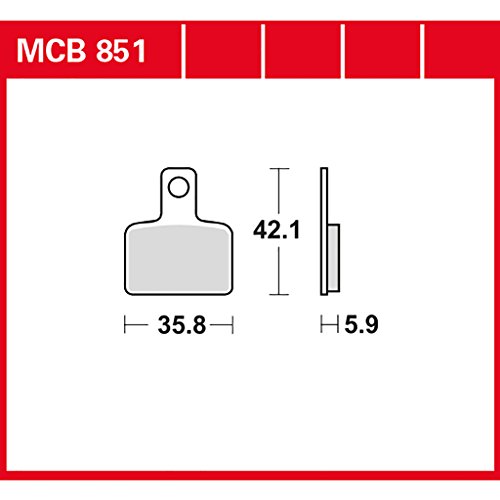 plaquette de freins Lucas MCB851 pour Beta Evo 125 2T | Beta Evo 200 2T | Beta Evo 250 | Beta Evo 300