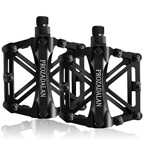 PROZADALAN Pedales Bicicleta, Pedals Impermeable 9/16 Pulgadas con Sellado Antideslizante Durable, para Bicicleta de Montaña BMX Universal Bike Bike Trekking Bike