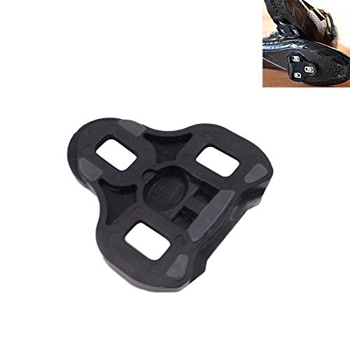 Qiuge 2 PCS RD3-C Bici del Camino de Las Grapas de 6 Grados Zapatillas de Ciclismo Pedal Grapa for Look KEO Carretera Tacos Fit Nigh Camino de la Bicicleta del Flotador de Cierre Self-(Negro). QiuGe