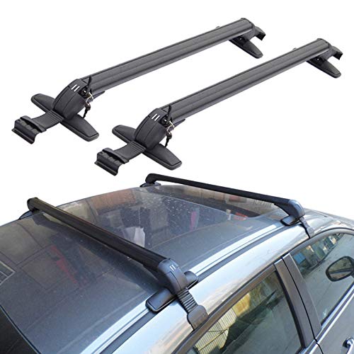 Rieles Universales Para Barras De Techo De Coche, Barras De Techo Con Cerradura Antirrobo De Aluminio Ajustables De Alta Resistencia Con Accesorios, Para Modificación De Coche,B-110cm