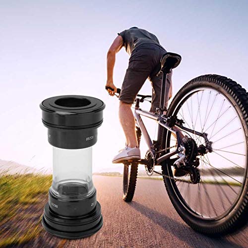 SALUTUYA Eje de pedalier de Bicicleta de montaña Disponible en acrílico de Primera Calidad Que Mejora la Experiencia de conducción Eje de pedalier de Bicicleta, para Bicicletas de montaña(Black)