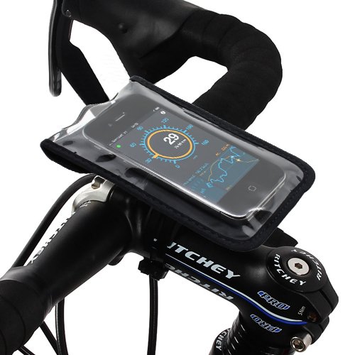 SATECHI Funda Delgada Bici con Soporte para iPhone 5S, 5C, 5, 4S, 4, 3GS, 3G, BlackBerry Torch, HTC EVO, HTC Inspire 4G, HTC Sensation, Droid X, Droid Incredible, Droid 2, Droid 3, Samsung EPIC, Galaxy S2, S3