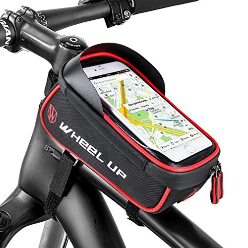 Selighting Bolsa Móvil Bicicleta Bolsa Manillar de Bici Montaña BTR Carretera Impermeable Bolsa Cuadro Bicicleta para Teléfono Móvil dentro de 6,0 pulgadas con Pantalla Táctil