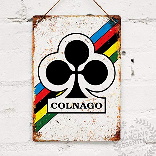 SIGNCHAT Colnago Cartel de Metal para decoración de Bicicleta, Estilo Vintage, 20 x 30 cm