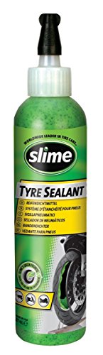 Slime 10016 Sellante de Reparación de Pinchazos, Kit de Emergencia, Motos, Scooters, Tráileres, No Tóxico, Ecológico, Botella de 237 ml