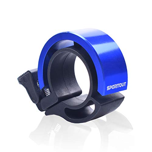 Sportout - Anillo de aleación de Aluminio para Bicicleta con Sonido nítido y Alto para Scooter, Cruiser, Bicicleta de montaña, Bicicleta de Carretera, Bicicleta eléctrica MTB, BMX, Azul