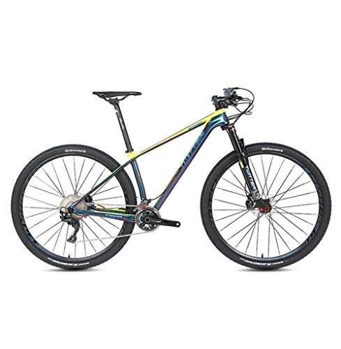 STRIKERpro Fibra de Carbono de Bicicletas de montaña 22/33 Velocidad Bicicletas 27,5/29 Pulgadas de suspensión de Doble Freno de Disco Trasero Suspensión Tenedor Amarillas,22speed,27.5×17