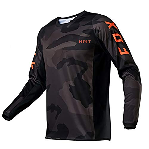 SuppliesZHY Jersey de Bicicleta de montaña Specialized, Motocicleta Equipo de Bicicleta de montaña Jersey de Descenso Camiseta de Locomotora de Bicicleta Cross Country Mountain Bike XL