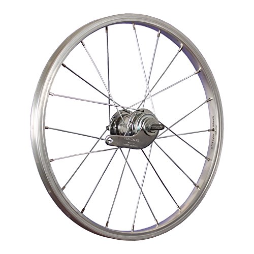 Taylor-Wheels 18 Pulgadas Rueda Trasera Bici buje Freno contrapedal Plateado