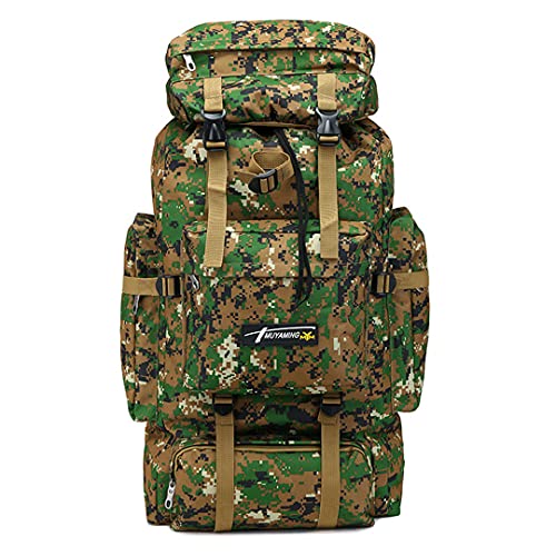 TH&Meoostny 70L táctico Militar montañismo Hombres Viajes al Aire Libre Deporte Bolsas Molle Mochilas Caza Camping Mochila Jungle Digital