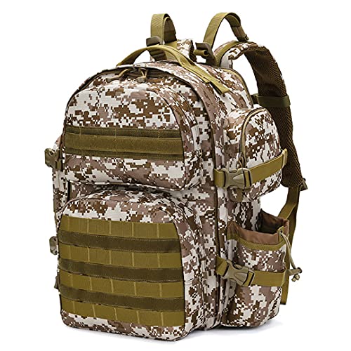 TH&Meoostny Camping multifunción Militar Hombres Bolsas de Viaje táctico ejército Escalada Mochila Senderismo Mochila al Aire Libre Desert Camo