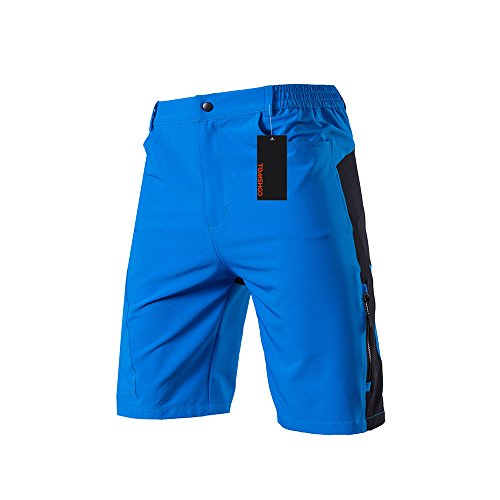 TOMSHOO Pantalones Cortos de Ciclismo Hombres Transpirable para Ciclismo Correr MTB o Deportes al Aire Libre