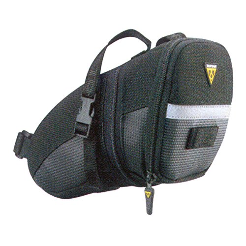 TOPEAK L Bolsa sillin aerodinámica Aero Wedge, Talla (Strap), Hombres, Negro