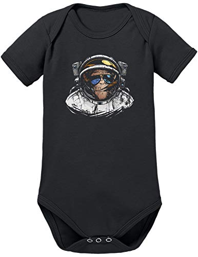 TShirt-People Chimpanzee Outer Space - Body para bebé Negro 0-3 Meses