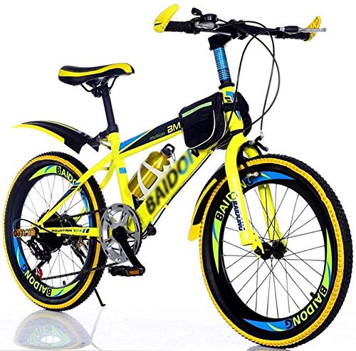 TYPO Niños Niños Niñas Bicicleta Junior Bicicleta de montaña 7 Velocidad Bicicleta de montaña de 20 Pulgadas Bicicleta para Adultos Hombres y Mujeres Off-Road Racing Niños Estudiantes Niños Bicic