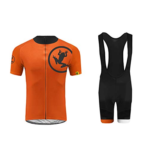 Uglyfrog Conjunto Ropa MTB Equipacion Traje Ciclismo Hombre para Verano, Maillot Ciclismo Hombre+Bib Culotte Ciclismo Culote Bicicleta ESH19DJ09