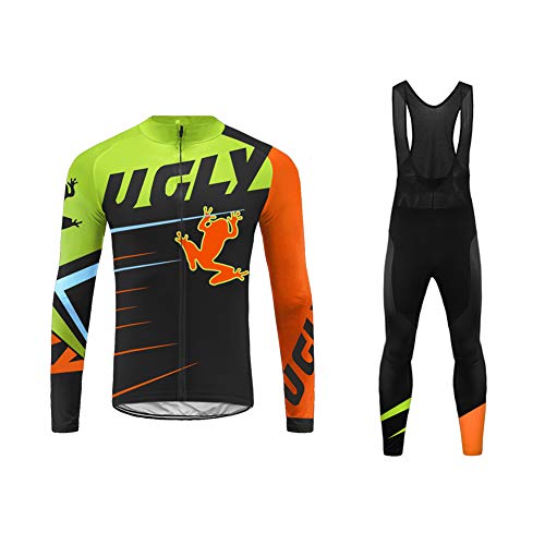 Uglyfrog Invierno Conjunto Fleece Bicicleta Largo Hombre Traje Btt Invierno Ropa Ciclismo Equipos Profesionales/Parte Superior Separada