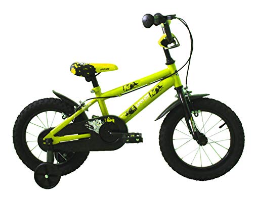 Ümit Bicicleta 14" APOLON, Juventud Unisex, Verde Pistacho, Mediano