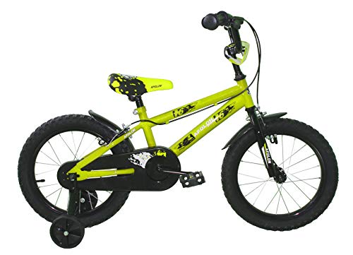 Ümit Bicicleta 16" APOLON, Juventud Unisex, Verde Pistacho, Mediano