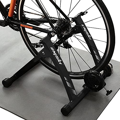 Unisky Rodillo Bicicleta Magnético de Ciclismo Rodillo Entrenamiento Bicicleta para Ruedas de 26"-28" o 700C, Plegable y Silencioso Bike Trainer para Ejercicios Ciclismo en Casa