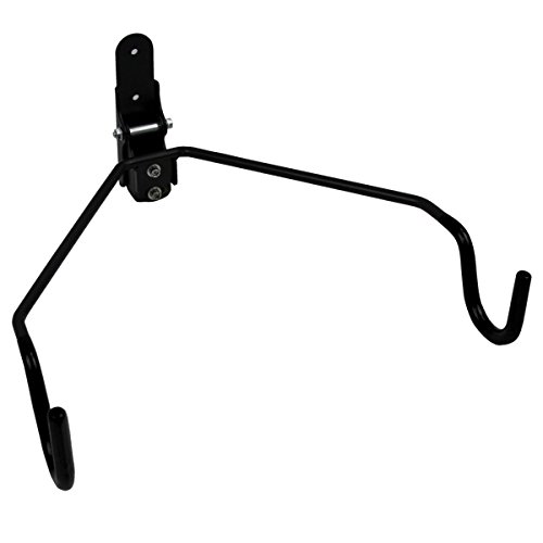 URBAN ZWEIRAD soporte de pared para bicicleta - soporte plegable para bicicleta - soporte de pared para bicicleta que ahorra espacio con protección de marco para el garaje (Negro)