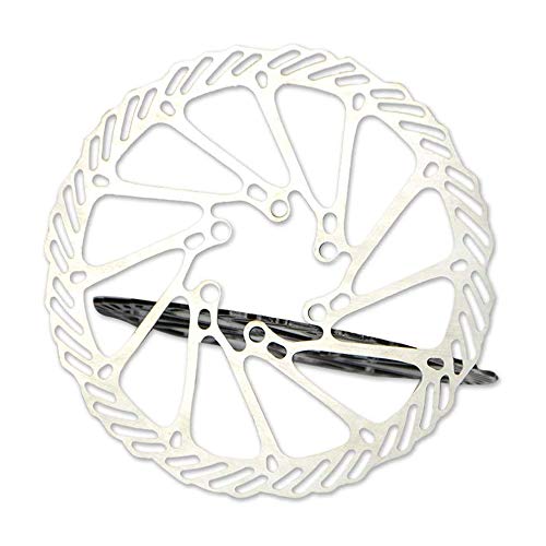 VOANZO Frenos de Disco para Bicicleta Rotor DE Disco de 160 mm, Acero Inoxidable, 6 Pernos Frenos de Disco para Bicicleta de montaña G3 (Plateado)