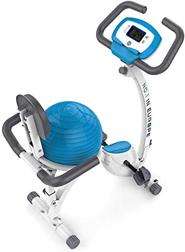 XRZY Bicicleta estática Plegable: Paso a Paso Vertical con Bola de Yoga Súper Mudo Bicicleta para el hogar Equipo de Gimnasio en casa