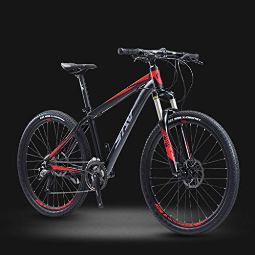 XXL Bicicleta de Montaña, 26/27.5 Pulgadas Marco de Aluminio Bikes MTB Doble Freno Disco Bicicleta de Carretera, 27 Velocidades, para Hombres y Mujeres Unisex