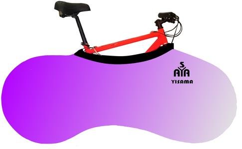 YISAMA Funda Bicicleta Decorativas, Funda Bici Para Interiores, Forro Para Bicicletas Motivo Degradación Lila