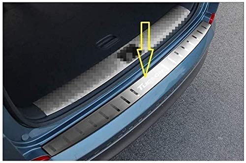 YRRC-ZT Decoración De Equipaje para Hyundai Tucson 2015 2016 2017 2018 Acero Inoxidable Protector Trasero De Coche Protector De Parachoques Cubierta De Moldura Bandejas De Piso De Maletero Alféiz