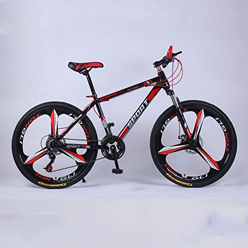 YXWJ Bicicleta de montaña 21/24/27 velocidad Doble freno de disco 24/26 pulgadas de velocidad variable de coches Estudiante de educación infantil masculino fuera del camino de la bicicleta ciclismo de