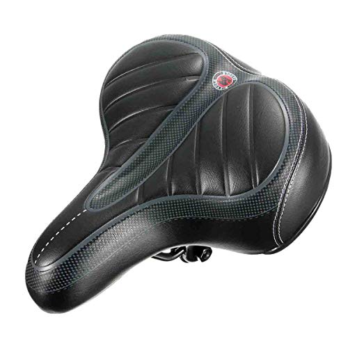 ZCQBCY Sillín de Bicicleta Comfort Wide Big Bum Bike Gel Cruiser Extra Sporty Soft Pad Sillín Asiento Sillín de Bicicleta