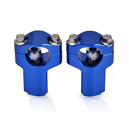 ZHANGJINYAN Motocicleta 1 1/8"28 mm Manillar Abrazadera de sujeción Mount Fit para 790 1090 1190 1290 Adventure ADV Super Adventure R S T for Beta RR RS (Color : Blue)