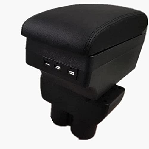 ZHAOOP Reposabrazos, para VW Volkswagen TOURAN Caddy 2004 2019 Reposabrazos de Coche Caja Reposabrazos Accesorios de Coche Interior Especial con USB Interior-C_Style_Black_Line