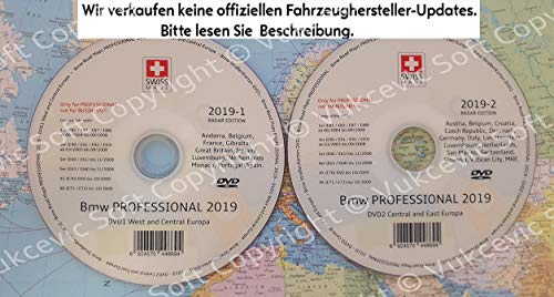 2019 B M W Professional CCC Update DVD1 + DVD2 Blitzer Edition